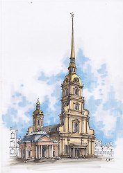 Открытка 10*15см А.Подосиновик St.Petetrsburg Арт.8089