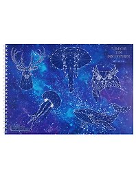 Альбом для рисования «Звездная карта» Unnika А4, 40 листов, спираль