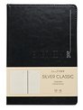 Ежедневник недатированный «Silver classic» А5, чёрный, 128 листов, экокожа, Listoff