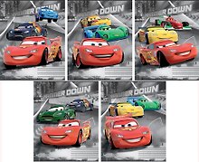 Тетрадь 18л кл. "Cars" карт.обл., твин УФлак, ассорти, Disney