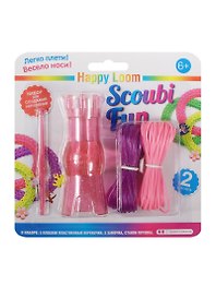 Набор для плетения браслетов, 2 браслета, Happy Loom Scoubi Fun