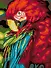 Алмазная мозаика "Попугай Ара", 30х40 см - 2
