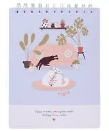 Скетчбук 156*207 45л "Mur-Mur", шалость, мягк.переплет, микротекстурирование, ламинация, спираль, бумага 190г/м2