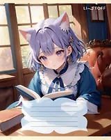 Тетрадь 24л лин. "Милашки и книжки" мел.картон, офсет 60г/м2, ассорти