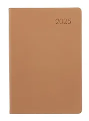 Ежедневник дат. 2025г. А5 176л "Paragraph" какао, 7Б, тв.переплет, иск.кожа, покрытие Soft Touch, термотиснение, тонир.блок, скругл.углы, вырубка, ляссе, инд.уп