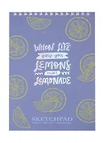 Скетчбук А5 20л "Дольки", 200г/м2, тв.обложка, фольга, гребень
