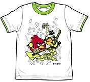 Angry Birds Футболка для мальчиков SQUAWK (3-4 года, Белый) (TSB80-WHT-AB)