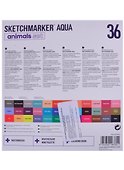 Маркеры акварельные «Aqua Pro Animals», 36 цветов, Sketchmarker - 2