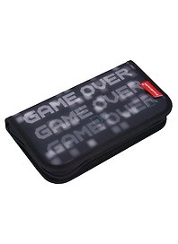 Пенал 1отд. "Game Over" с наполнением, 110*205*25, полиэстер, ErichKrause