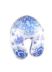Подушка на шею антистресс «Гжель», (35х30 см)