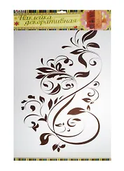 DN-KF-2 Декоративная наклейка для мебели Цветок (33х60см) (упаковка)