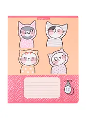 Тетрадь в линейку Academy Style, "Уютные котики", 12 листов, в ассортименте