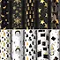 Бумага упаковочная 70*100см "Black.Gold.Whitel" НГ,инд.уп., ассорти - 0