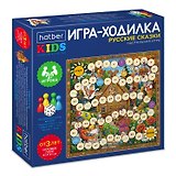 НИ Hatber Игра-Ходилка "Русские сказки", Пазл А3ф (310х310мм), с кубиком и фишками, в Бокс-упаковке