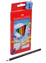 Карандаши цветные Faber-Castell, Jumbo, 10 цветов с точилкой
