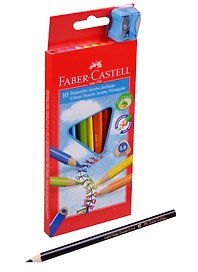 Карандаши цветные «Jumbo», Faber-Castell, 10 цветов