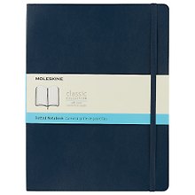 Записная книжка Moleskin Classic Soft XLarge, мягкая обложка, синяя, А5+