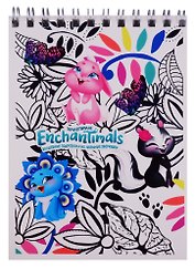 Блокнот А6 40л кл. "Enchantimals" даблспираль, выб.УФ-лак