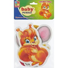 Мягкий пазл «Пушистики», Vladi Toys