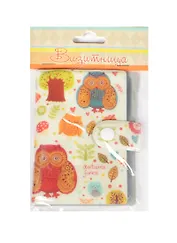 Визитница Совы пластик (39568) (14х10,2)