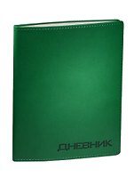 Дневник шк. "VIVELLA Зеленый" искусств.кожа, тиснение блинт, универс.шпаргалка, Триумф