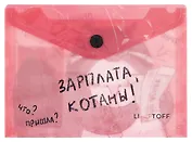 Папка-конверт А6 на кнопке "Зарплата котана"