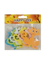 Набор из фетра Коты с глазами (11051909) (6 шт) (цв. микс)