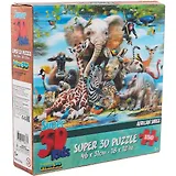 Пазл 150 Super 3D Kids Улыбка Африки (46х31) (5+) (10873) (коробка)