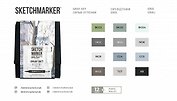 Набор маркеров SKETCHMARKER BRUSH Gray Set 12шт серые оттенки + сумка органайзер