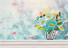 Набор для творчества Рыжий Кот. Алмазная открытка «Букет тюльпанов», 13 х 18 см