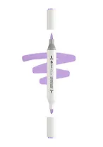 Маркер акриловый "Сонет" лиловый, двусторонний, перо кисть/пуля