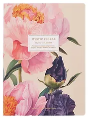 Тетрадь 40 листов в клетку "Blossom. Peonies", сшивка