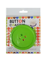 Подставка пластиковая Пуговица зеленая (002838)