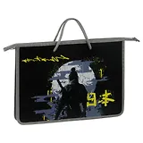 Папка для тетрадей А4 "Samurai" пластик, текст.ручки