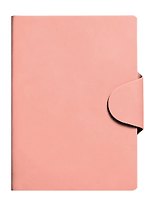 Ежедневник недат. А5 136л "Snap book" розовый, 7Б, тв.переплет, иск.кожа, термотиснение, магнит.клапан, скругл.углы, офсет, ляссе, инд.уп