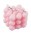 Свеча ароматическая Bubble Сердечки (розовая) (6х6) (ПВХ бокс) (12-9314B-4) - 2