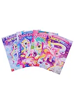 Раскраски для девочек набор Пони. (комплект из 4 книг)