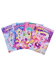 Раскраски для девочек набор Пони. (комплект из 4 книг)