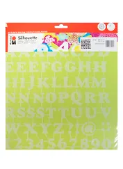 Трафарет-силуэт Marabu 015 Буквы лат и цифры (028900015) (30х30см)