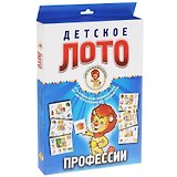 Лото детское Профессии (29-3003) (6 карточек+48 фишек) (Играем с Левиком) (2+) (коробка)