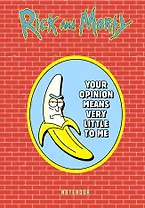 Рик и Морти. Блокнот. Банан Рик (А5, 72 л., контентный блок, со стикерами)
