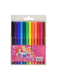 Фломастеры 12цв "Princess", вент.колп., пл.уп, подвес,  Disney