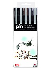 Линеры черные 04цв 05шт «PIN. Brush», подвес, UNI