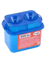 Стакан-непроливайка двойной "Премиум" цветной с крышкой, ассорти