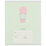 Тетрадь в крупную клетку Unnika, "На воздушном шаре", 12 листов, в ассортименте