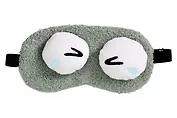 Маска для сна Глазки (серая) (плюш) (пакет) (12-37395-202509-NI-8) (Lafilaf)