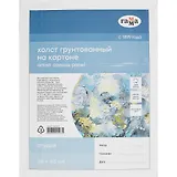 Холст на картоне "Студия", 35*45см, 100% хлопок, мелкое зерно, Гамма