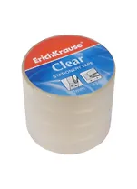 Лента клейкая 12мм*33м, 4шт/упак, "Clear", Erich Krause