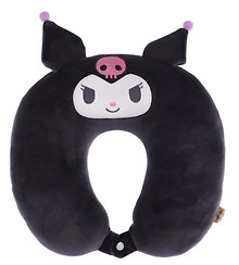 Подушка на шею с кнопкой, (30х30 см), (серый), Sanrio
