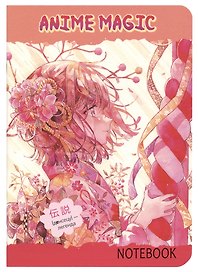 Записная книжка «Аниме Magic. Девочка с цветком в волосах» 120х170 мм, 32 листа в клетку, Контэнт